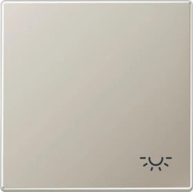 Jung Serie LS Wippe Symbol Licht, Edelstahl