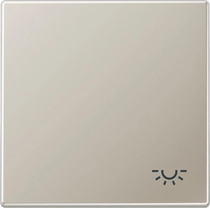 Jung Serie LS Wippe Symbol Licht, Edelstahl