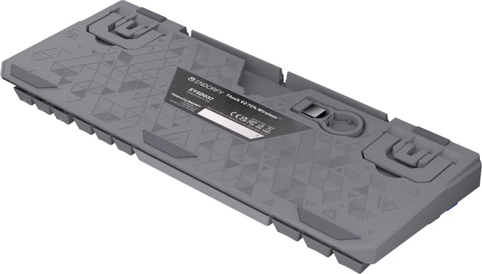 Endorfy Thock V2 75% Wireless, PBT, grau, LEDs RGB, hot-swap, Endorfy YELLOW, USB/Bluetooth, US