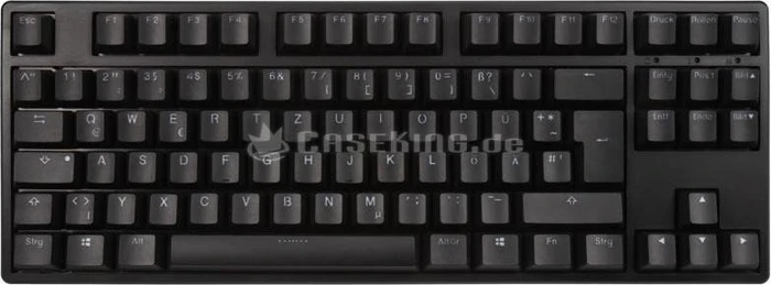 Ducky One TKL PBT schwarz, LEDs blau, MX BROWN, USB, DE