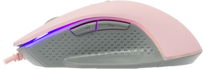 White Shark Gareth Pink Gaming Mouse, rosa/grau, USB