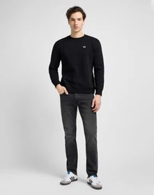 Lee Regular Patch Crew Sweatshirt schwarz
