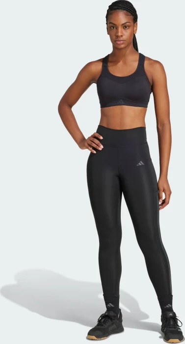 adidas Optime 3-Streifen Hose lang schwarz (Damen)