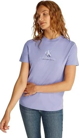 Calvin Klein Shadow Graphic Regular Fit T-Shirt kurzarm persian violet (Damen)