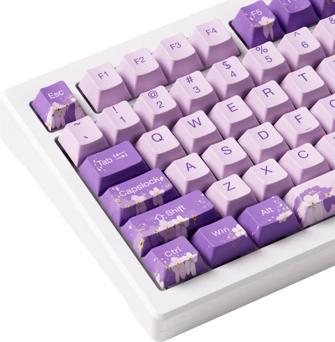 Akko MOD 007 HE, Purple Melody, LEDs RGB, hot-swap, Cream Yellow Magnetic, USB/Bluetooth, US