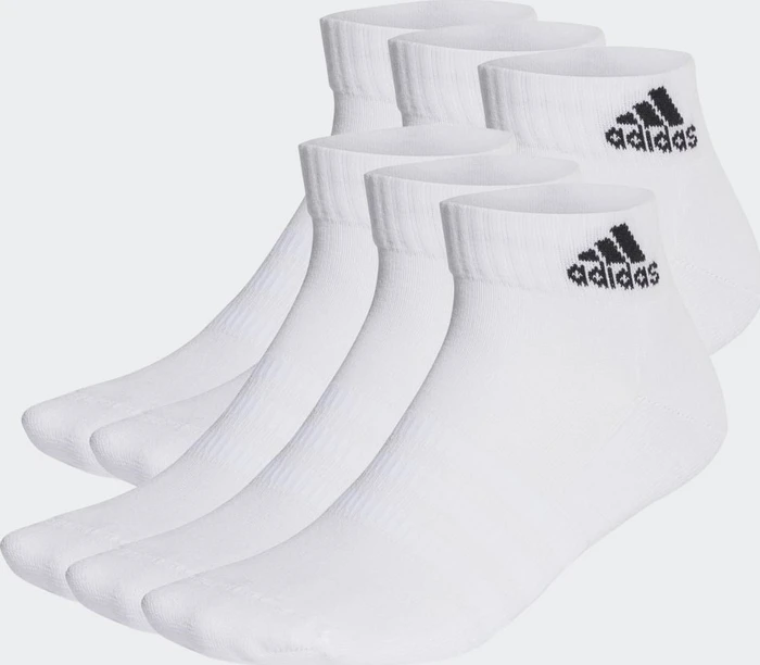 adidas Cushioned Sportswear Ankle Socken weiß/schwarz, 6 Paare