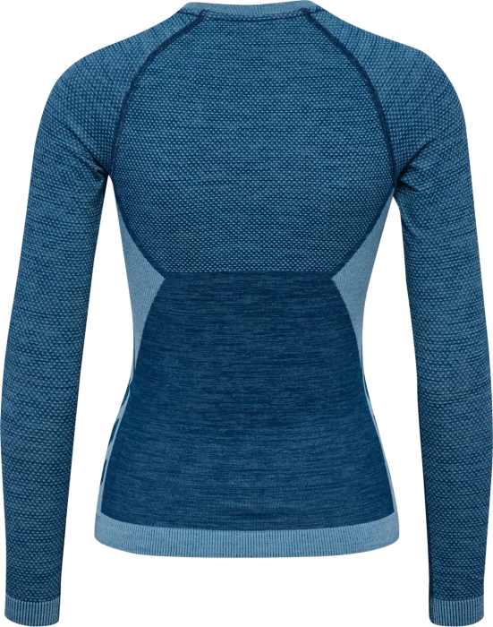 hummel CEA Seamless Tight Funktionsshirt langarm navy peony/faded denim (Damen)