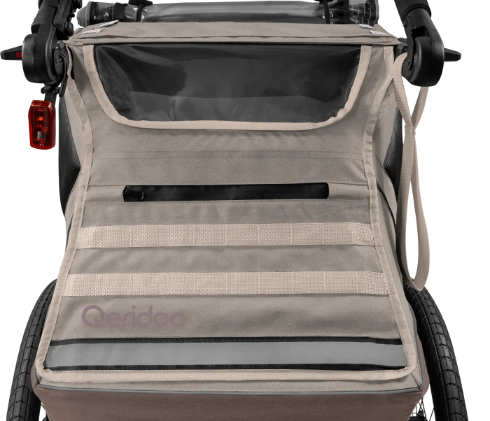 Qeridoo Kidgoo 2 Pro Gen 2 Fahrradanhänger barista brown (Modell 2026)