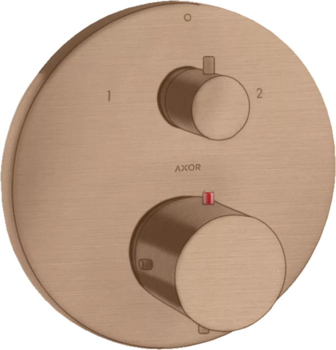 Hansgrohe Axor Starck Thermostat Unterputz mit Ab- und Umstellventil brushed red gold