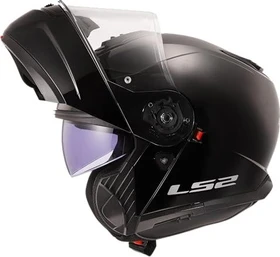 LS2 FF908 Strobe II Solid matt schwarz