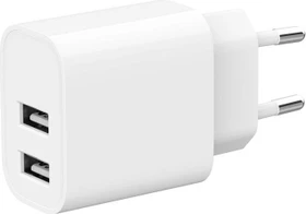 Gembird Ladegerät 2x USB-A 12W weiß