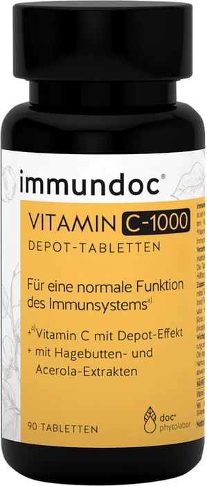 immundoc Vitamin C-1000 Depot-Tabletten, 90 Stück