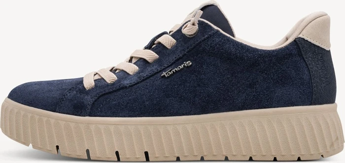 Tamaris Sneaker Wide Fit navy suede (Damen)