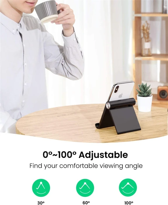 Ugreen Multi Angle Desk Tablet Stand, Tablet-Stand 4-12", schwarz