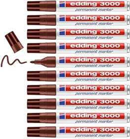edding 3000 Permanentmarker braun, 10er-Pack