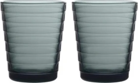 Iittala Aino Aalto Trinkglas 220ml dunkelgrau,   2 Stück