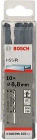 Bosch Professional HSS-R Spiralbohrer, 8.8x81x125mm, 10 Stück