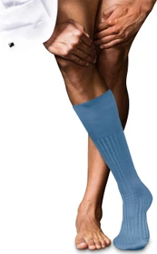Falke No. 13 Finest Piuma Cotton Socken blau (Herren)