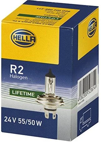 Hella Standard Halogen 24V R2 55/50W, 1er-Pack