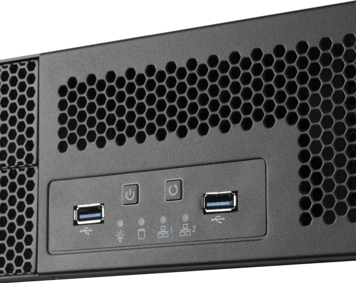 SilverStone RM23-502, Rackmount Storage, schwarz/grau, 2HE, ATX