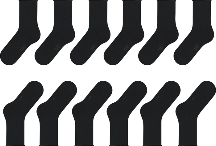 Falke Happy Socken schwarz, 6 Paare (Damen)