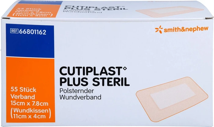 Cutiplast Plus Steril, 7.8 x 15cm, 55 Stück