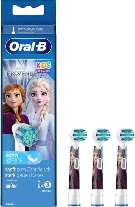 Oral-B Kids Frozen II Kinder-Ersatzbürste, 3 Stück
