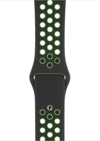 Apple Nike Sportarmband Regular für Apple Watch 44mm schwarz/Lime Blast