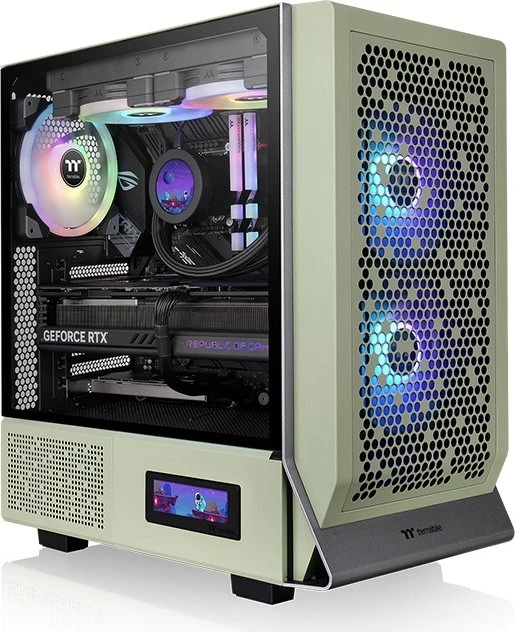 Thermaltake Ceres 300 TG ARGB Matcha Green, grün, Glasfenster