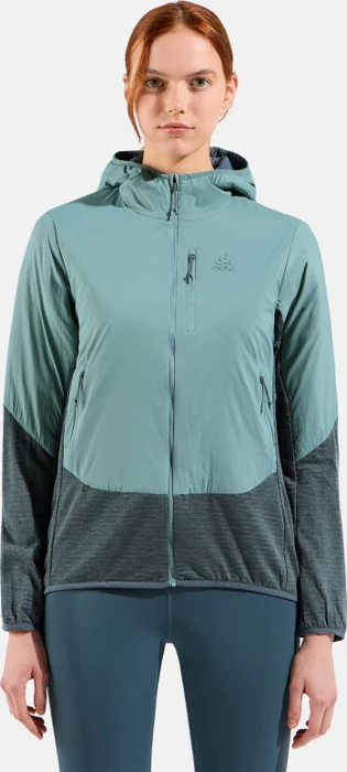 Odlo Ascent Wool Insulated Hybrid Funktionsjacke arctic/dark slate (Damen)