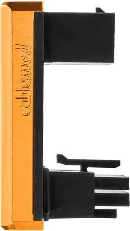 CableMod 12VHPWR Winkeladapter 180 Grad, Variante A, Sense-Pins an der Unterseite, orange