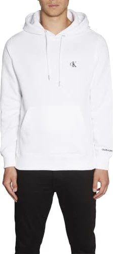 Calvin Klein Baumwoll-Mix Hoodie bright white (Herren)