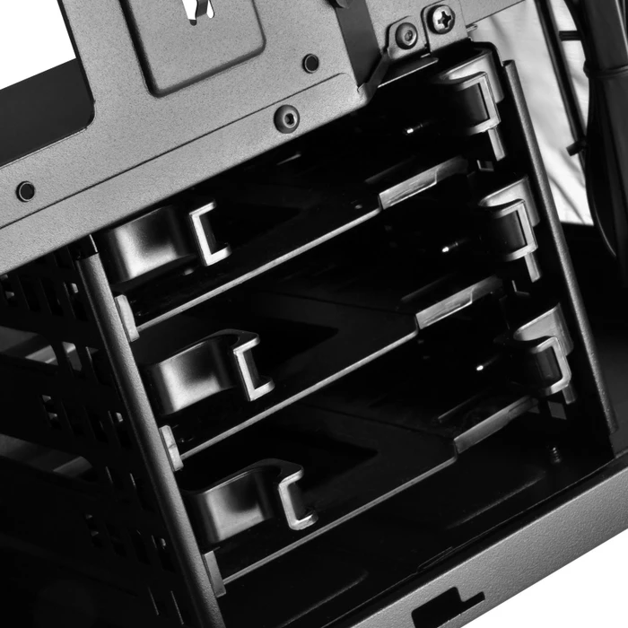 SilverStone Lucid LD01, schwarz/weiß, Glasfenster