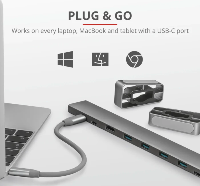 Trust Dalyx 10-in-1 Multi-Port Dock, USB-C 3.0 [Buchse]