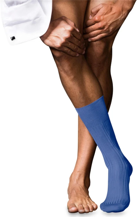 Falke No. 10 Pure Fil d'Écosse Socken cobalt (Herren)