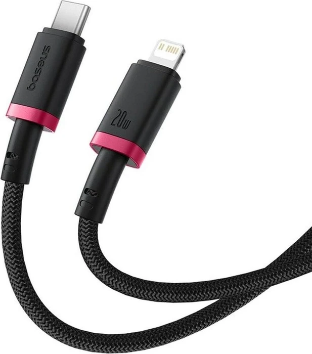 Baseus Dura USB-C/Lightning 1m schwarz/rot