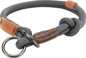 Trixie BE NORDIC Zug-Stopp-Halsband, XS-S, grau/braun