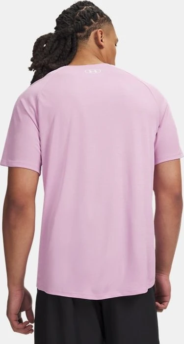 Under Armour Tech Textured Funktionsshirt kurzarm pink dawn/white (Herren)