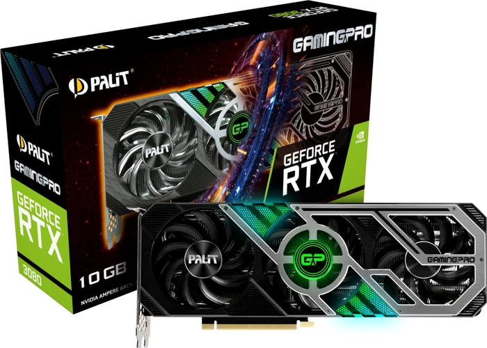 Palit GeForce RTX 3080 GamingPro V1 (LHR), 10GB GDDR6X, HDMI, 3x DP