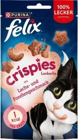 Purina Felix Crispies Lachs und Forelle, 360g (8x 45g)