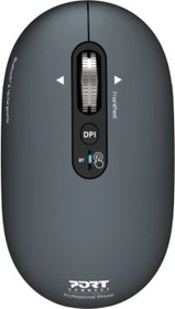 Port Designs Pure Color Bluetooth Rechargeable Mouse, Shadow grau, Bluetooth
