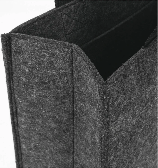 Sigel Notebook Tasche Desk Sharing Bag Basic M Synthetischer Filz Dunkelgrau