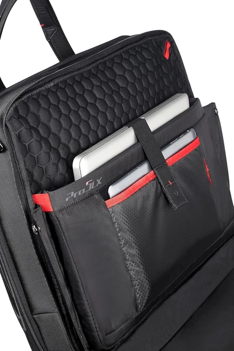 Samsonite Pro-DLX 5, Laptoptasche mit Rollen, 15.6" Notebook-Tasche-Trolley, 46cm, 34.5l, schwarz