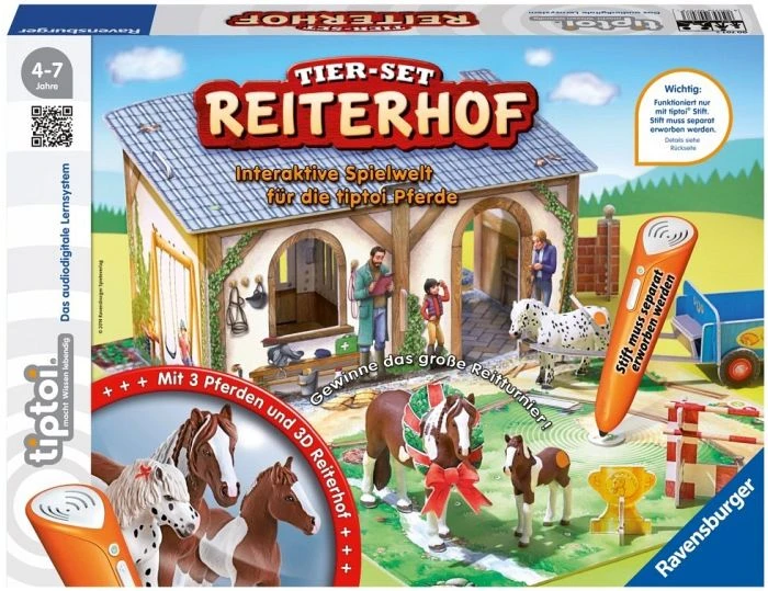 Ravensburger tiptoi Spielfigur: Tier-Set Reiterhof