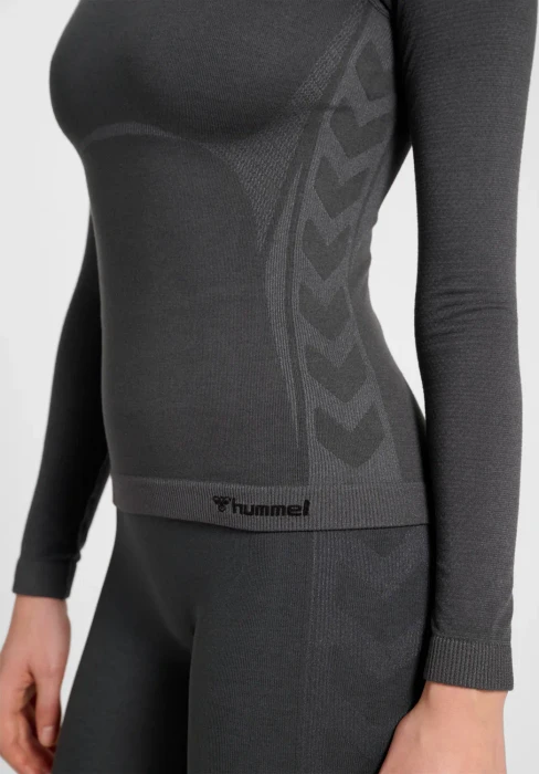 hummel CEA Seamless Tight Funktionsshirt langarm ebony (Damen)