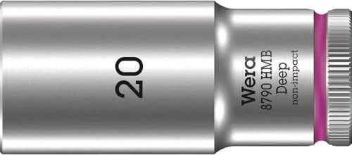 Wera 8790 HMB Deep Außensechskant Steckschlüssel 3/8", 20x64mm
