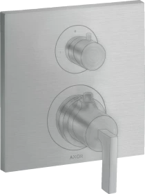 Hansgrohe Axor Citterio Thermostat mit Absperrventil und Hebelgriff brushed chrome