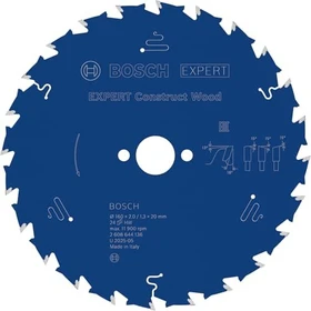 Bosch Professional Expert for Construct Wood Kreissägeblatt 24Z, 160x1.3x20mm, 1 Stück