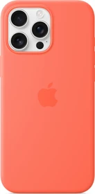 Apple Silikon Case mit MagSafe für iPhone 16 Pro Max Mandarine