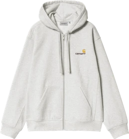 Carhartt Hooded American Script Jacket Hoodie ash heather (Herren)